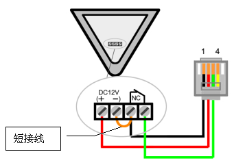 4,幕帘传感器接线       幕帘传感器适合门,窗及阳台保护之红外